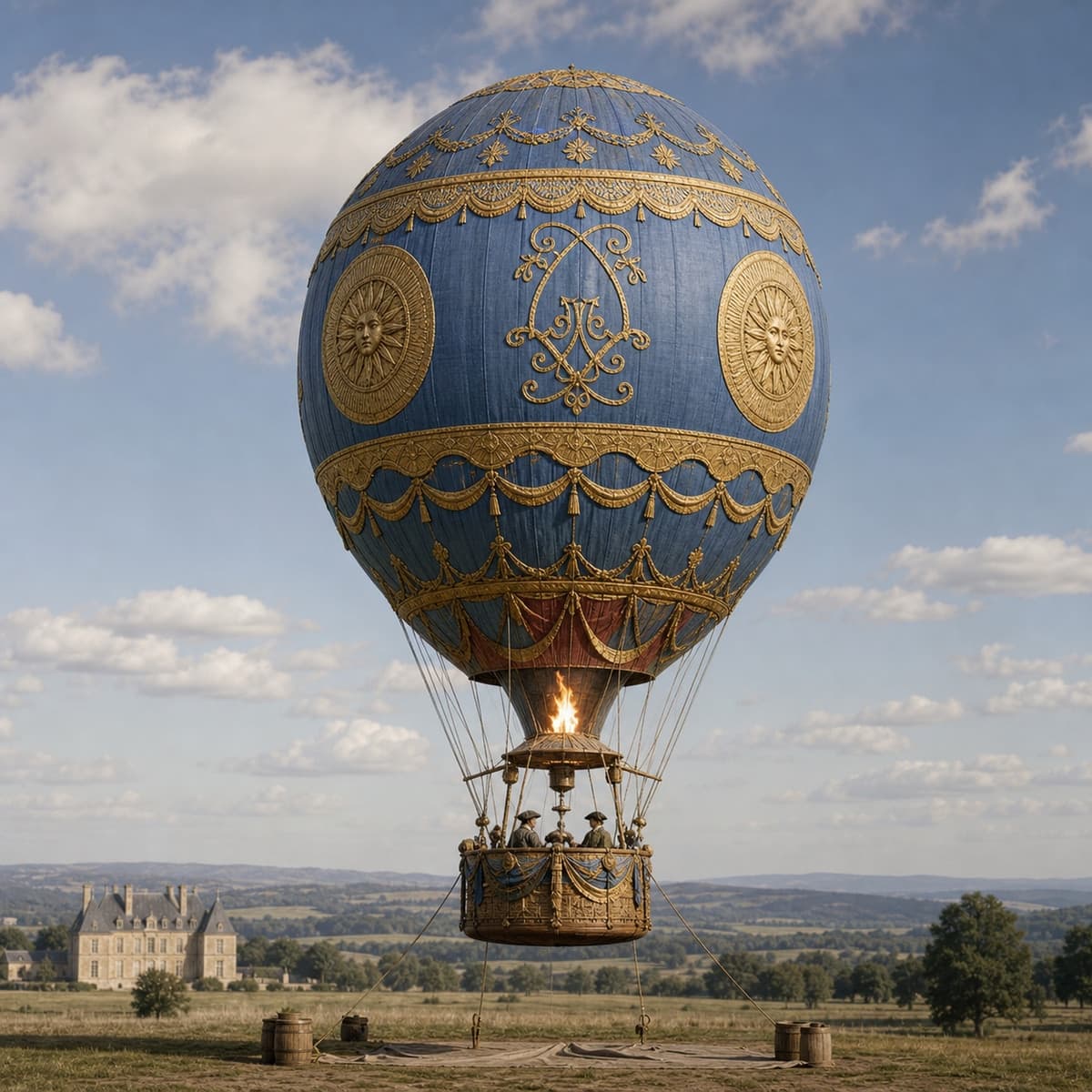 First Hot Air Balloon Flight (milestone, 1783)
