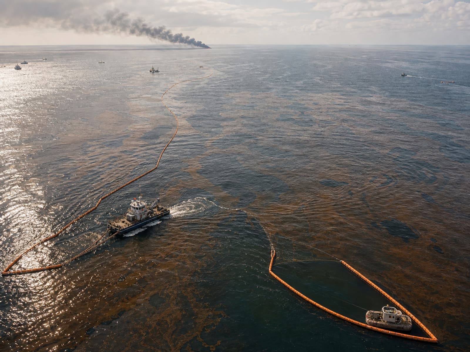 The response: booms, burns, and dispersants