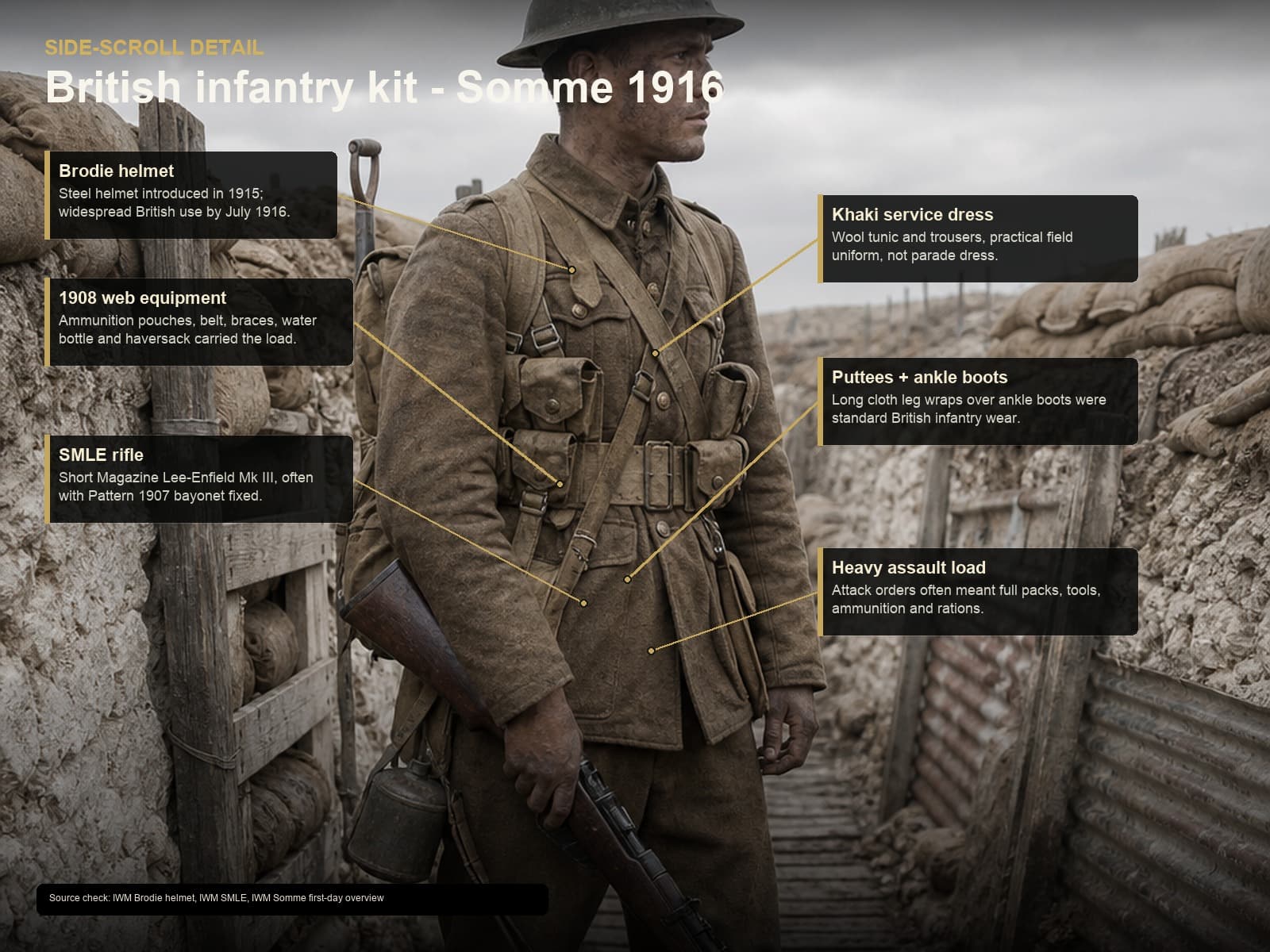 The British Tommy's load
