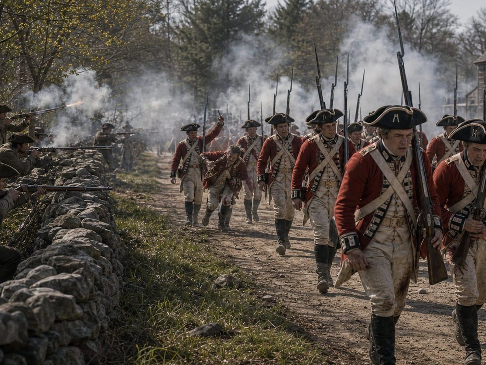 The stone walls of New England