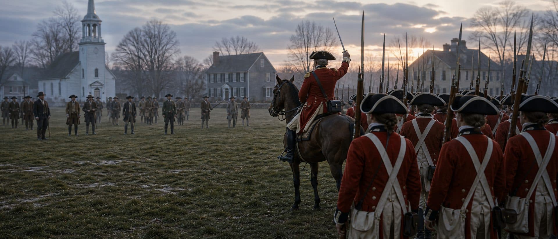 'Stand your ground... if they mean to have a war, let it begin here' is the order tradition attributes to Parker.