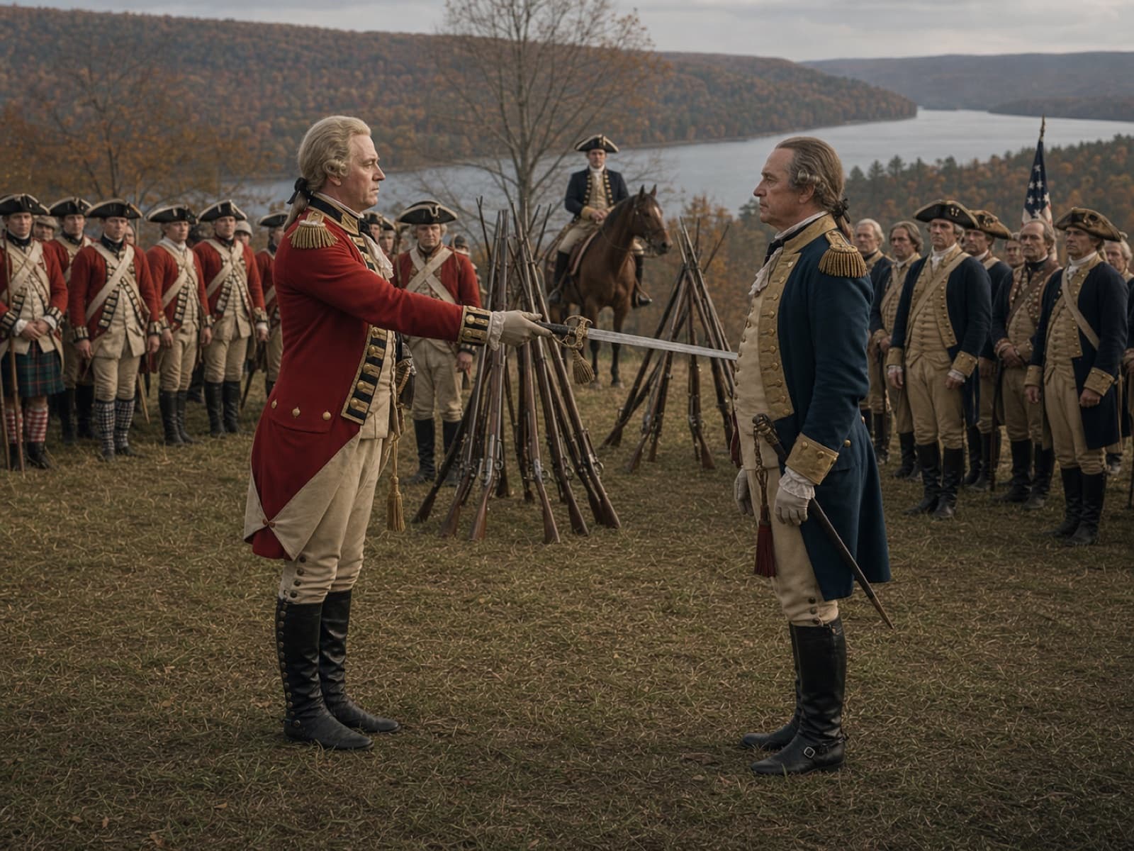 The surrender of an army