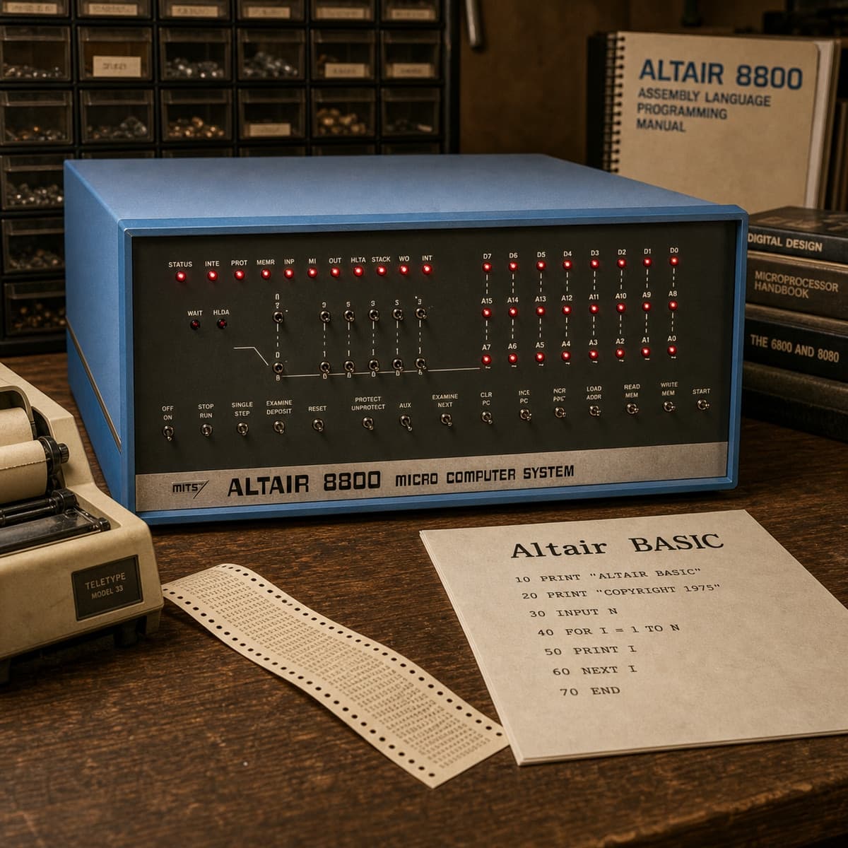 Altair BASIC (invention, 1975)