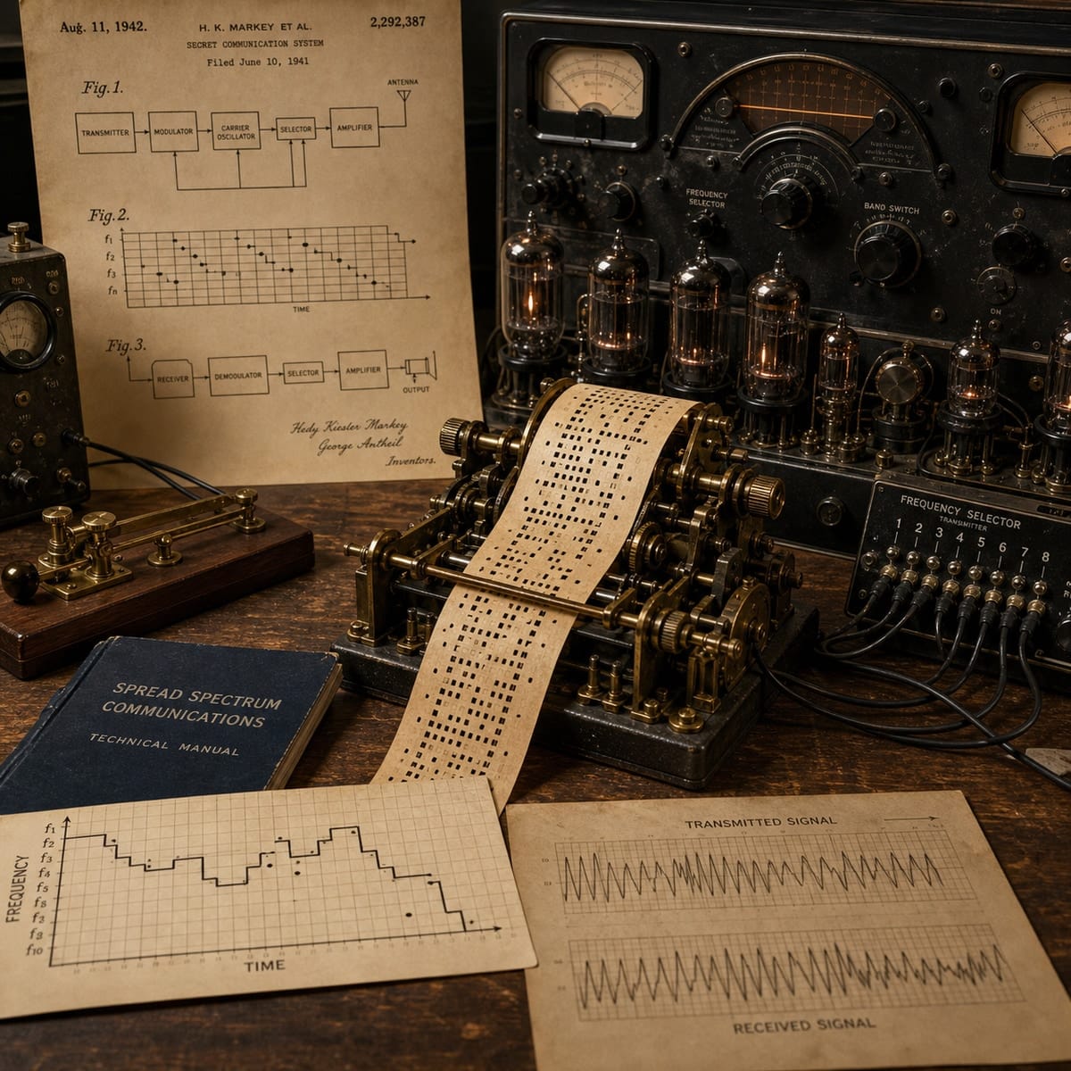 Frequency-Hopping Patent (invention, 1942)