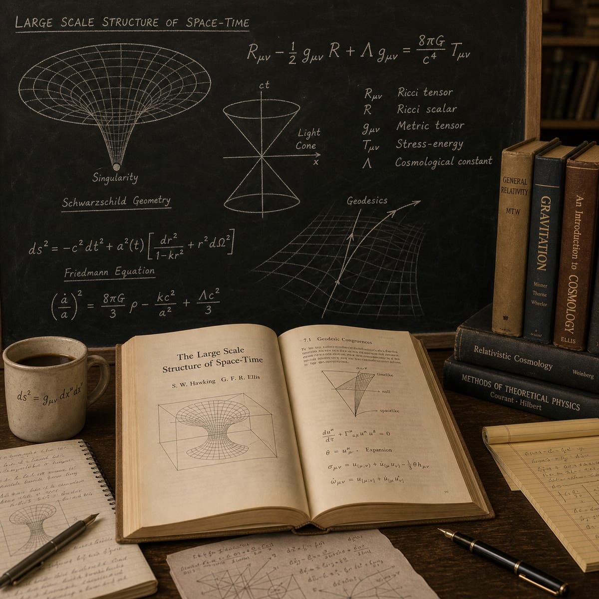 Large Scale Structure of Space-Time (invention, 1973)
