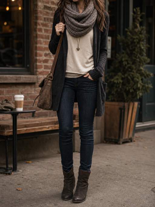 Skinny Jeans & Scarves