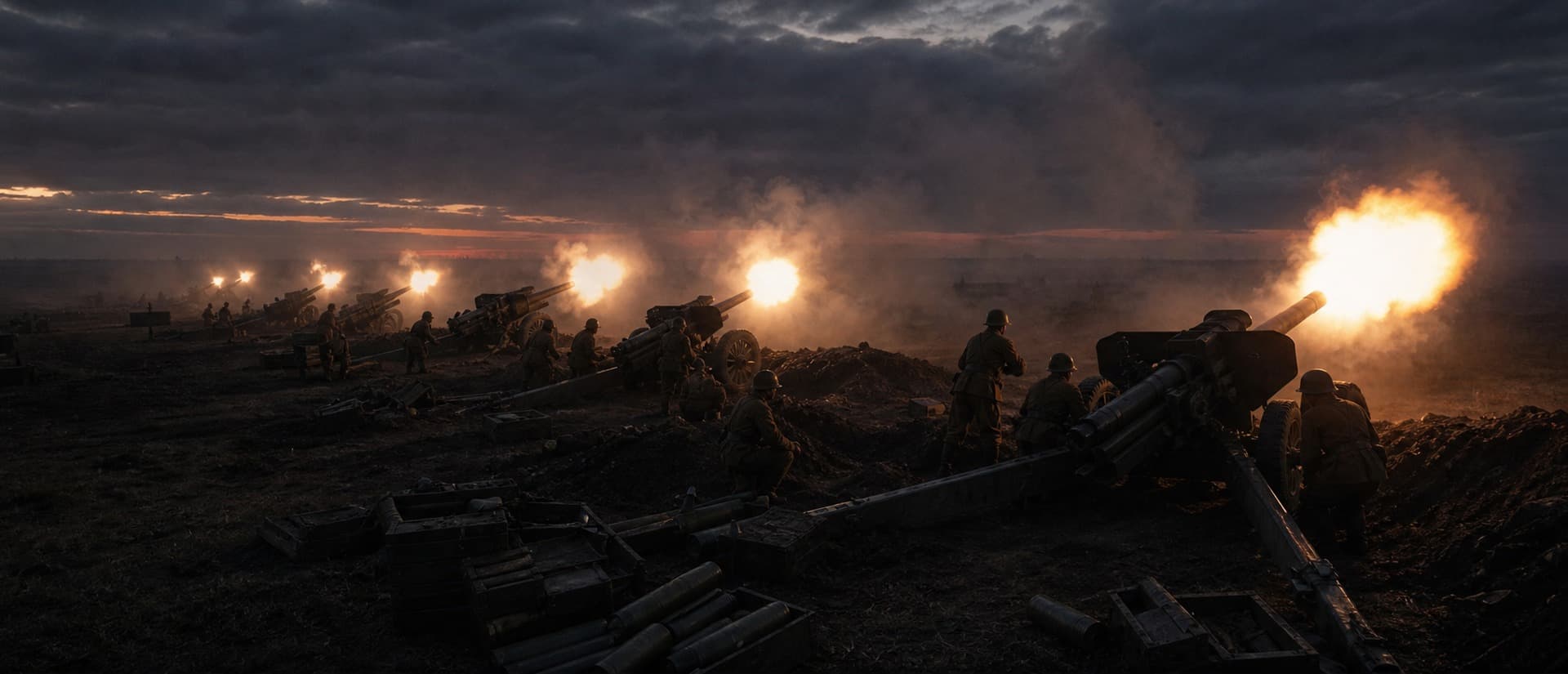Soviet forces launched a pre-emptive counter-bombardment in the early hours of 5 July 1943, disrupting the German assault.