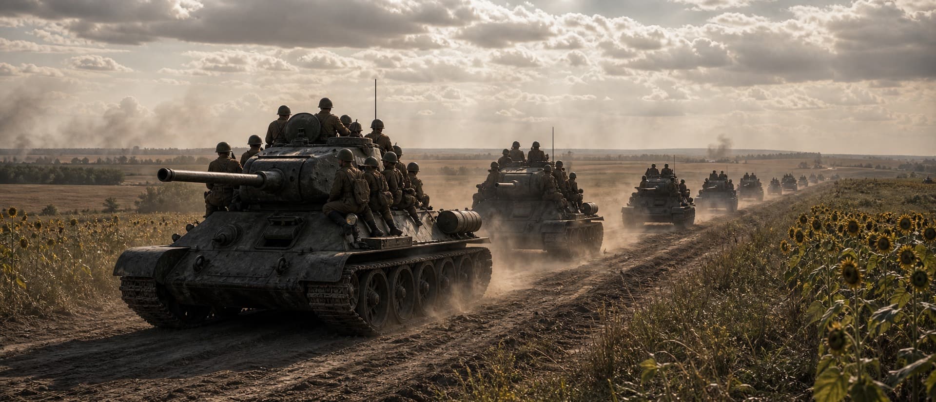 The Soviet counteroffensives — Kutuzov (from 12 July, north) and Rumyantsev (from 3 August, south) — retook Orel and Kharkov by late August 1943.
