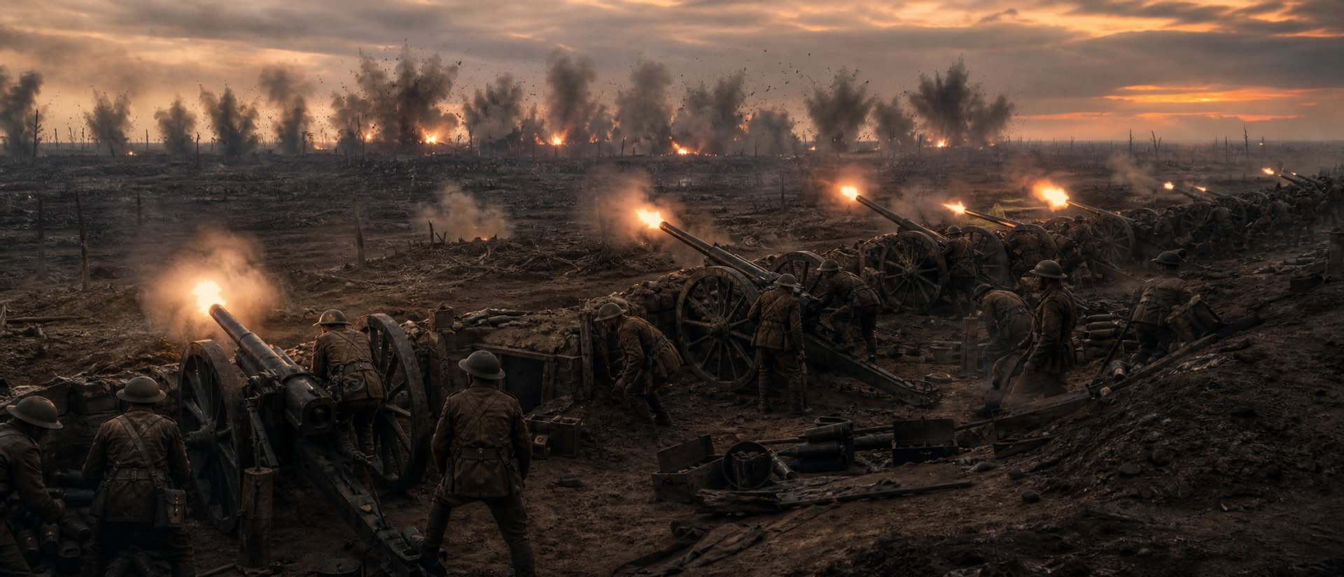 ~1.5 million shells over 7 days — meant to cut the wire and destroy the German defenders.