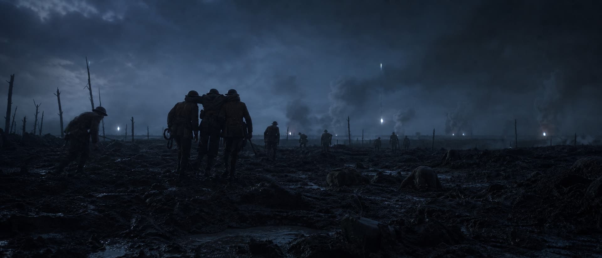 Wounded and survivors crawled back to British lines under cover of night.
