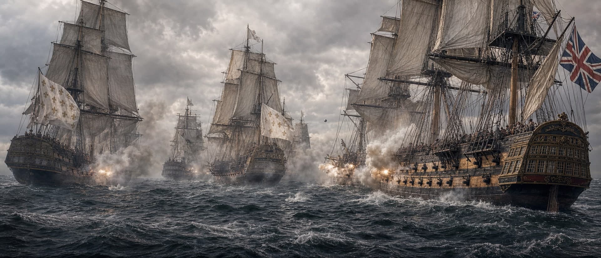At the Battle of the Chesapeake (5 Sept 1781), the French fleet under de Grasse defeated the Royal Navy, cutting off Cornwallis's escape and resupply by sea.