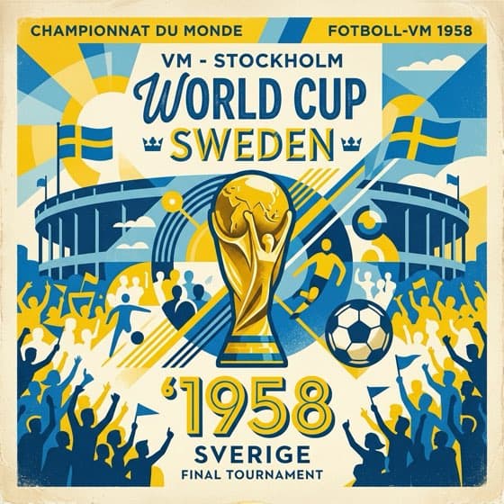 1958 World Cup poster